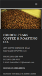 Mobile Screenshot of hiddenpeakscoffee.com